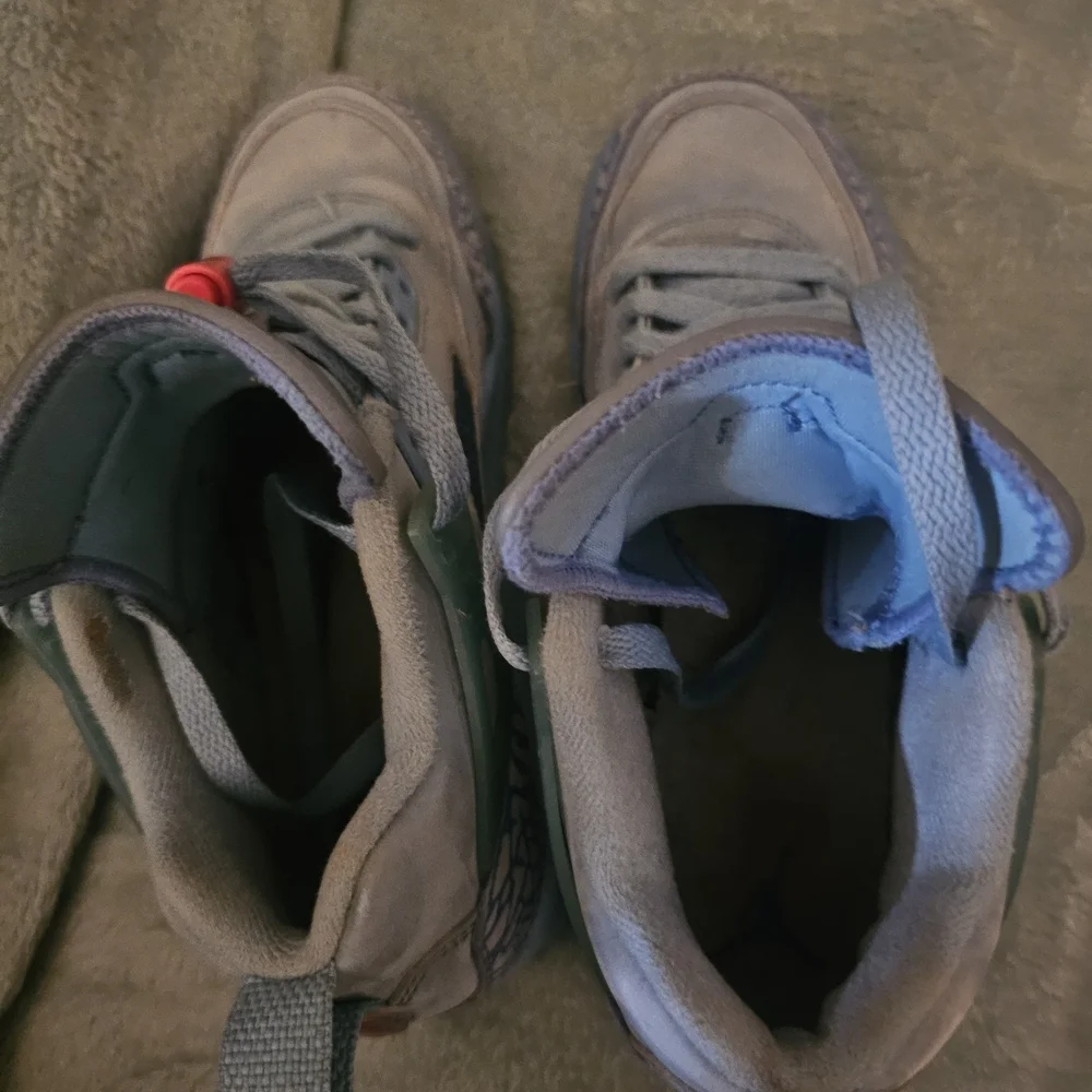 Jordan Spizike Low Houston Oilers Kids Sneakers in Gray and Blue. 4.5Y Unisex - Picture 10 of 14